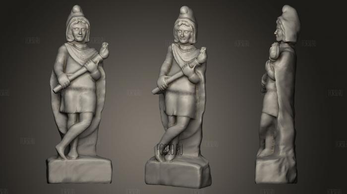 Cautes Statue stl model for CNC